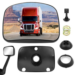 TOP-MAX passenger hood mirror front view showing fit and finish benefits