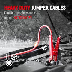 TOPDC clamps attached to battery demonstrating reliable contact