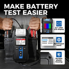TOPDON BT300P 2.4-inch color display closeup for clear readable test results