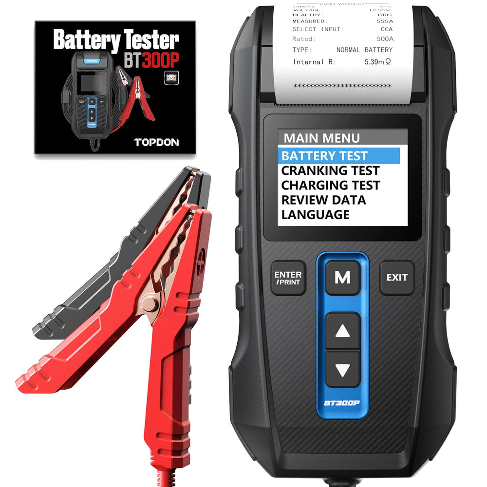TOPDON BT300P front panel showing controls and ports for quick operation