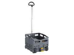 Topeak TrolleyTote telescopic handle and wheels closeup for effortless rolling