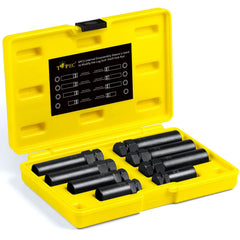 Topec front packaging showing full 8-piece kit and compact case for easy storage
