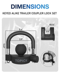 TOPICK close-up of lock cylinder showing reinforced internal design benefit