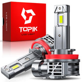 TOPIK front packaging showing H11 H8 H9 bulbs and benefits