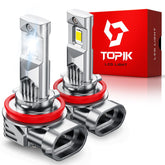 TOPIK front view showing bulbs and packaging, clear product presentation benefit