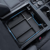 TOPINSTALL organizer front view showing fit and extra storage