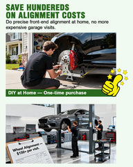 Toplamper in use on car tire showing easy setup and accurate readings