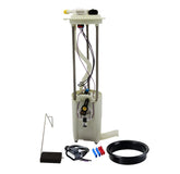 TOPSCOPE fuel pump front view showing full assembly and fitment benefit
