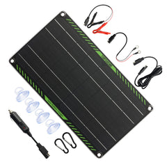 Topsolar front panel view showing compact design and portable benefit