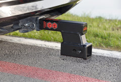 TOPTOW close-up of anti-rattle bolt demonstrating secure, quieter towing benefit