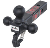TOPTOW front view mounted on receiver showing versatile balls and secure fit