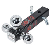 TOPTOW front view showing triple balls and easy trailer switching benefit