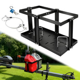 Tordale front view of gas can holder showing stable fuel transport