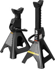 Torin jack stands front view showing pair and sturdy profile for safe support