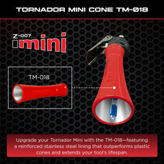 Tornador TM-018 close-up of stainless steel inner lining for easy cleaning