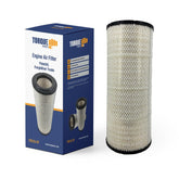 Torque front view of air filter showing fit and sealing surface benefit