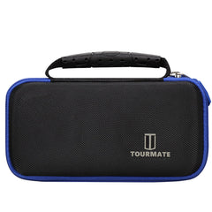 Tourmate built-in mesh pocket holding chargers and accessories safely