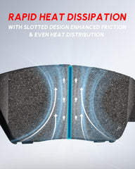 TOVASTY backing plate detail highlighting anti-noise shims for quieter braking