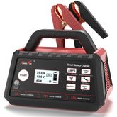 TowerTop front panel LCD showing charge stage and settings for clear monitoring
