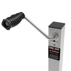 TOWKING side view extended showing 20-inch travel and extra reach advantage