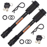 TowWorks front view of two keyed-alike locks showing secure packing and convenience