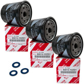 Toyota genuine filter front packaging showing OEM branding and model number benefit proper fit