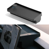 TPARTS front view tray installed, adds discreet storage benefit