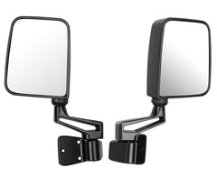 Tqc-bakalar front view of both black replacement mirrors showing matching pair and clean fit