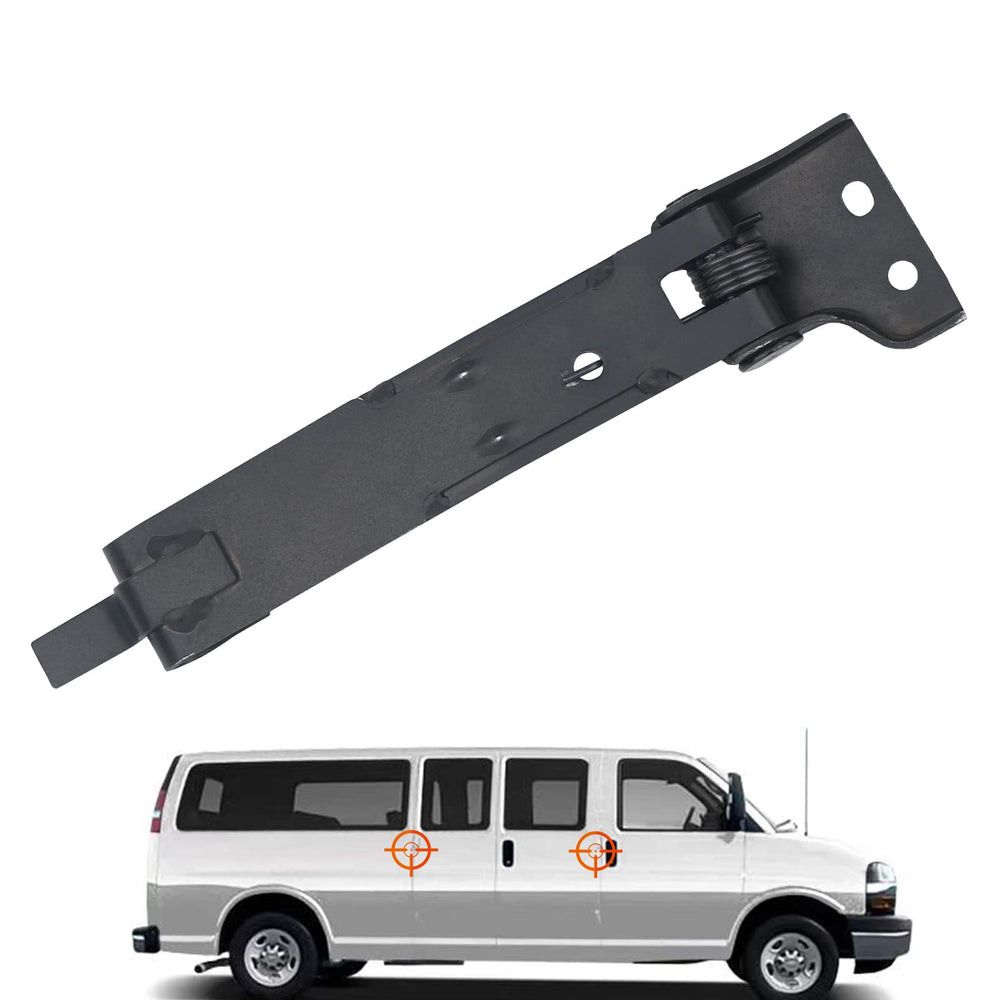 TQPONLY front view of door check strap showing mounting points and fit benefit