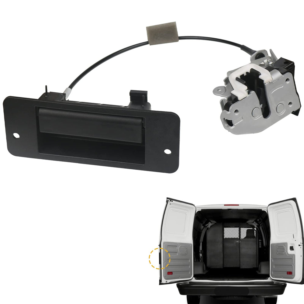 TQPONLY front assembly view showing handle and latch for easy replacement