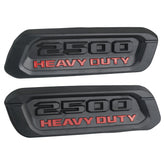 TQPONLY front view of hood emblems showing fitment and finish benefit