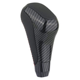 TQPONLY front view of shift knob showing carbon fiber look and upgraded style