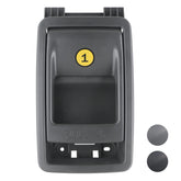 TQPONLY front view handle showing contour and factory gray finish for seamless replacement