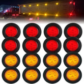 Traberm front view of 16-pack lights showing kit completeness and compact design