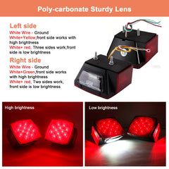 Traberm mini oval side marker closeup showing sealed LEDs for weather resistance