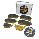 Traild front packaging showing full Pioneer brake pad set and clear fitment benefit