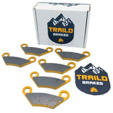 Traild front packaging showing full pad set and easy installation benefit