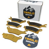 Traild front caliper packaging showing full pad set benefit
