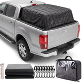 Tranqun front packaging showing full tarp and net kit with clear contents benefit