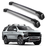 TRAVLETIC front view installed on Tahoe showing secure fit and neat profile