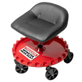 Traxion stool front view showing padded seat and sturdy base for comfort