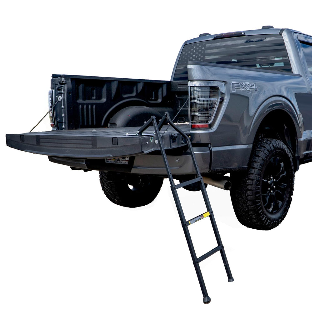 Traxion front view showing ladder ready to deploy for quick access