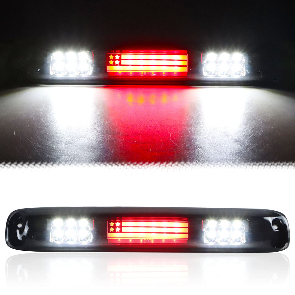 Tresound front view of brake light showing fit and improved visibility