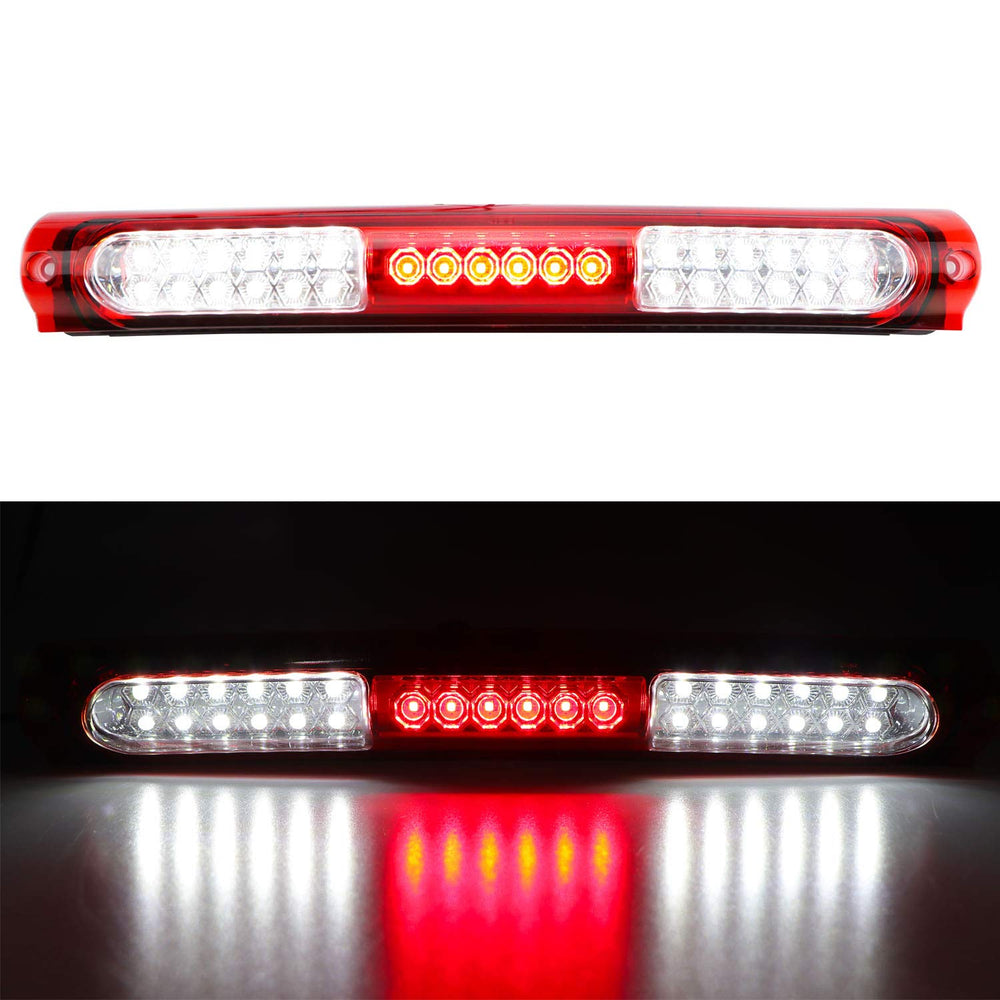 Tresound front view of third brake light showing fit and bright red LED benefit