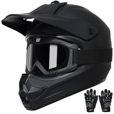 TRIANGLE helmet front view showing full-face protection and secure fit benefit