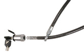 Trimax ST30 front view showing full cable and lock protecting spare