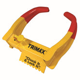 Trimax TCL65 front view showing full boot lock and visible deterrent