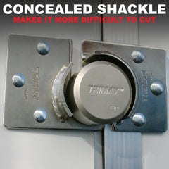 Trimax detailed view of locking mechanism illustrating simple spring-free design