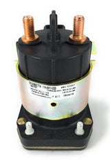 Trombetta front view of 48V solenoid showing bracket and housing benefit durable mounting