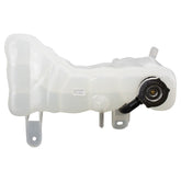 TRQ coolant reservoir front view showing shape and inlet for durable replacement